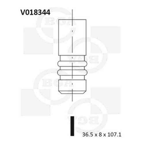 Впускной клапан BGA V018344