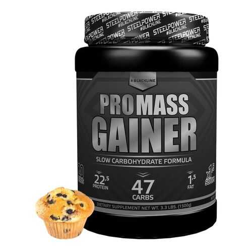 Гейнер Steel Power Nutrition Pro Mass Gainer 1500 г черничный маффин