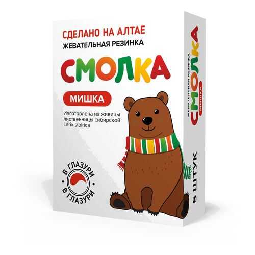 Смолка Мишка в глазури 5 шт