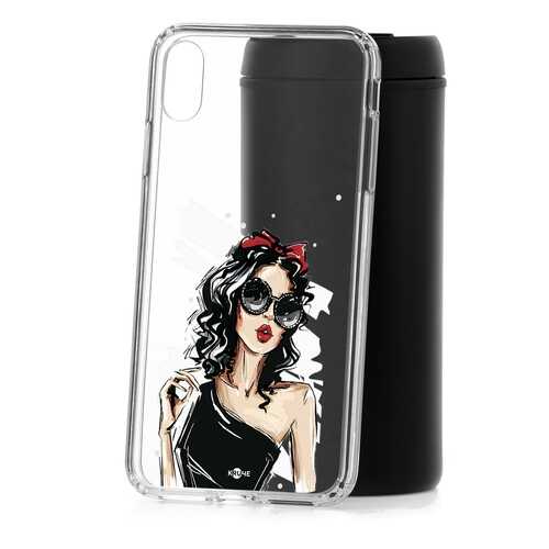Чехол Apple iPhone XS Max Kruche Print Фэшн леди