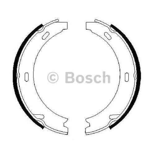 Комплект тормозных колодок Bosch 0986487344