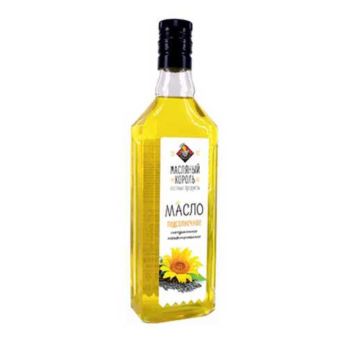 Масло Масляный король подсолнечное 100% сыродавленное 500 мл