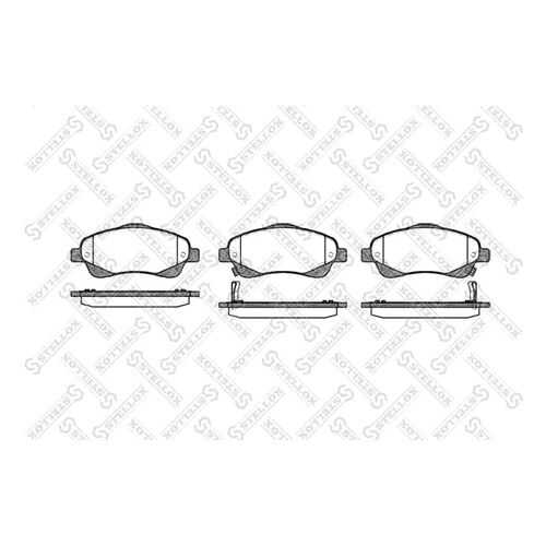 Комплект тормозных дисковых колодок Stellox 1057 002-SX