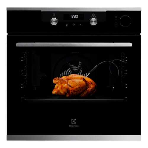 Встраиваемый электрический духовой шкаф Electrolux OKC6H41X Black
