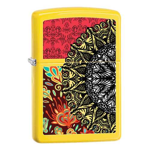 Зажигалка Zippo Boho 3 Desig Neon Yellow