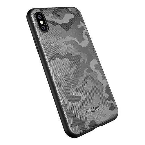 Чехол Dotfes G07 Camouflage Style Case для iPhone X/XS (gray)