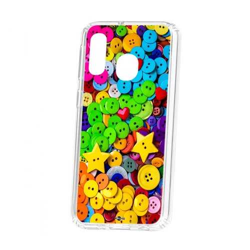 Чехол Samsung Galaxy A40 2019 Kruche Print Пуговки