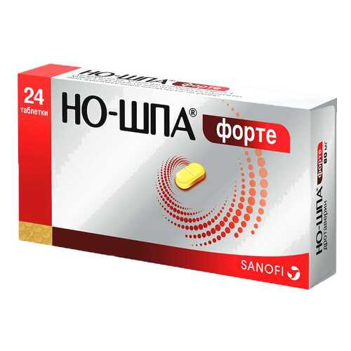 Но-шпа форте таблетки 80 мг 24 шт.