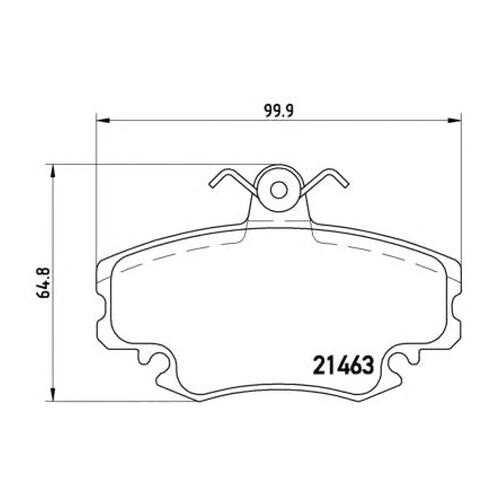 Комплект тормозных колодок Brembo P68008