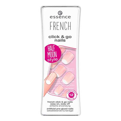 Накладные ногти essence French Click & Go Nails 04 I'm A Fashion Girl 12 шт
