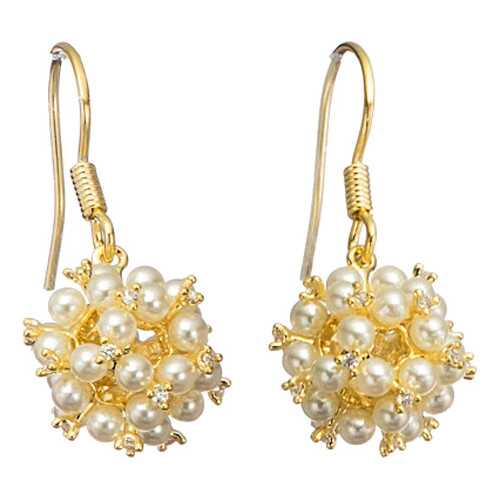 Серьги Corona Style B005E1126260 золотистые