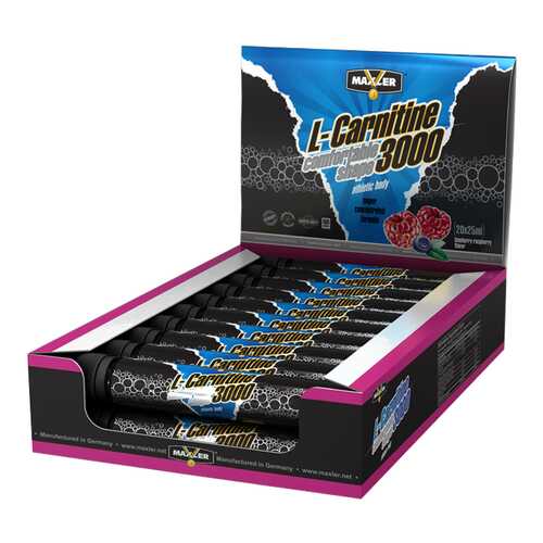 Maxler L-Carnitine 3000, 1 ампула 25 мл, Blueberry-Raspberry