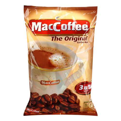 Напиток MacCoffe кофейный original 3в1 растворимый 20 г 50 пакетиков