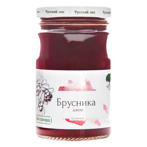Джем Русский лес брусника премиум 220 г