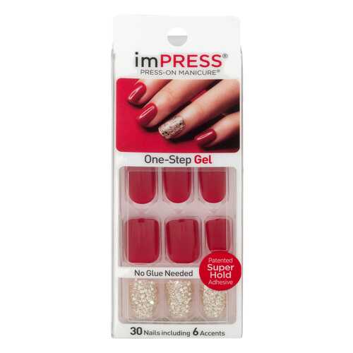 Накладные ногти Kiss Impress Manicure Accent Hard Varnish Tweetheart