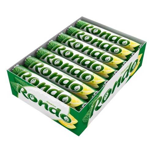 Освежающие мятные конфеты с сахаром Rondo лимон 14 шт по 30 г