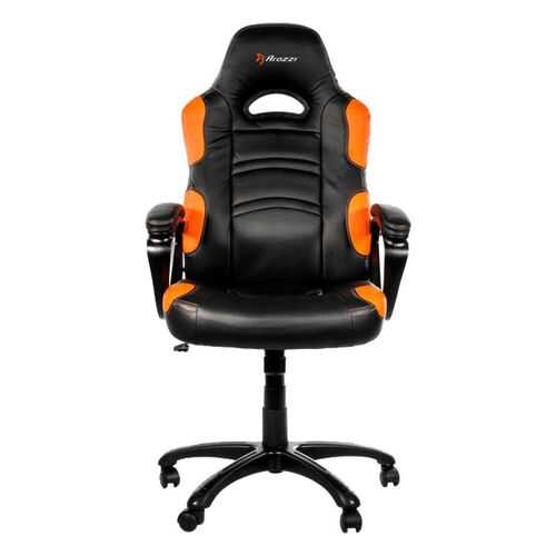 Игровое кресло Arozzi Enzo/Экокожа черная/оранжевая