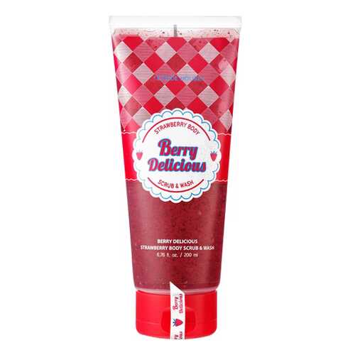 Скраб для тела Etude House Berry Delicious Strawberry Body Scrub & Wash 200 мл