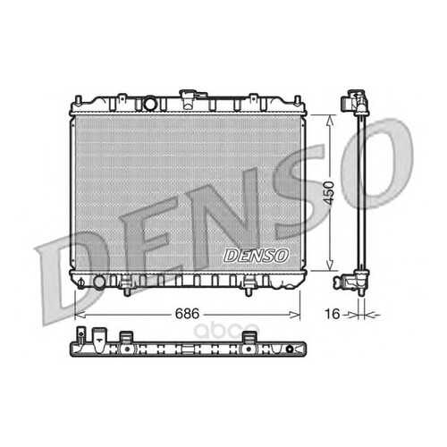 Радиатор 450x686 Denso DRM46004