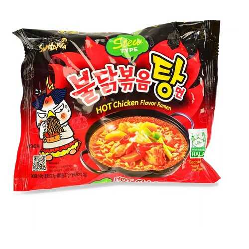 Лапша Samyang острая с курицей, 145 г, Южная Корея