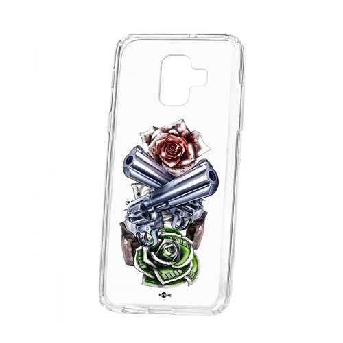 Чехол Samsung Galaxy A6 (2018) A600f Kruche Print Карты деньги 2 ствола