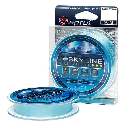 Леска монофильная Sprut Skyline IceTech Pro Blue 50 м, 0,235 мм, 6,80 кг