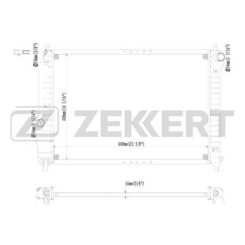 Радиатор охлаждения двигателя ZEKKERT MK-1201