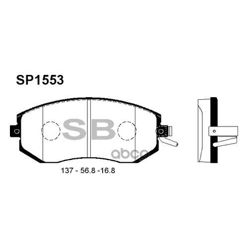 Комплект тормозных колодок Sangsin brake SP1553