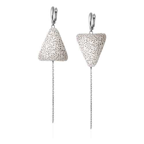 Серьги Lattrice 54666163 белые