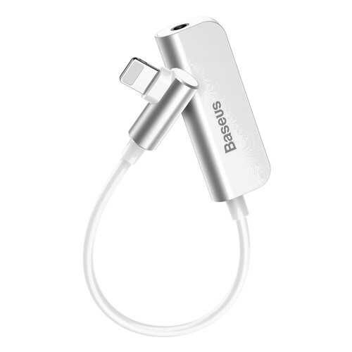 Адаптер Baseus Audio Converter Lightning Male to 3.5mm + Lightning L50S White