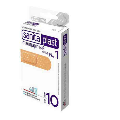 Пластырь Sanits plast Стандартный 1 10 шт.