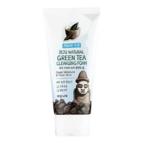 Пенка для умывания Welcos Jeju Natural Green Tea Cleansing Foam 120 г