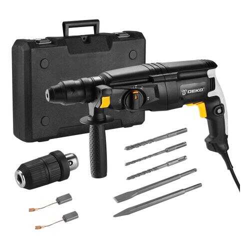 Перфоратор сетевой DEKO DKH1100W, 3,5J + дополнительный патрон, в кейсе 063-4159