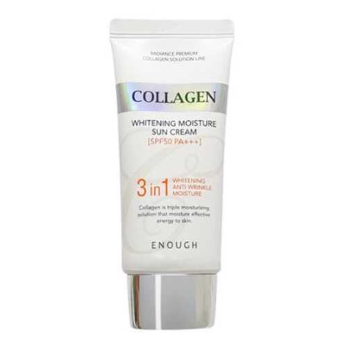 Солнцезащитный крем ENOUGH Collagen 3 in1 Whitening Moisture Sun Сream SPF50 PA+++ 50г