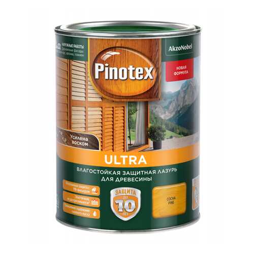 Пропитка для защиты древесины Pinotex Ultra Сосна 1л