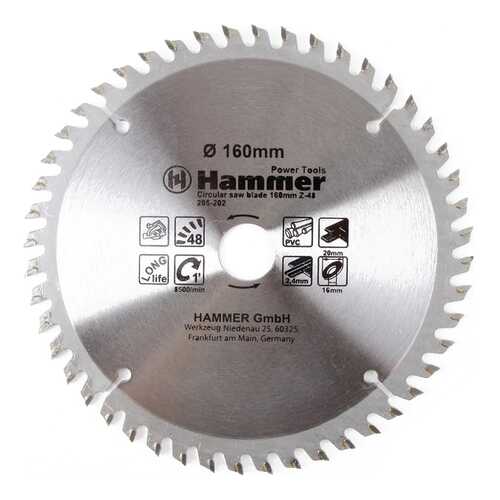 Диск по ламинату для дисковых пил Hammer 30673