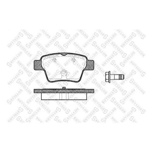 Комплект тормозных дисковых колодок Stellox 1149 000B-SX