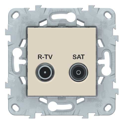 SE Unica New Бежевая Розетка R-TV/ SAT, одиночная
