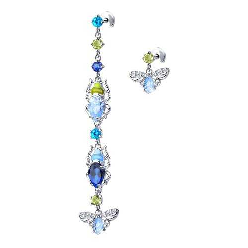 Серьги SOKOLOV из серебра с эмалью и фианитами 94023625