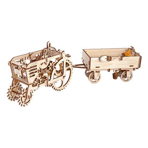 Сборная модель конструктор UGEARS Прицеп к трактору