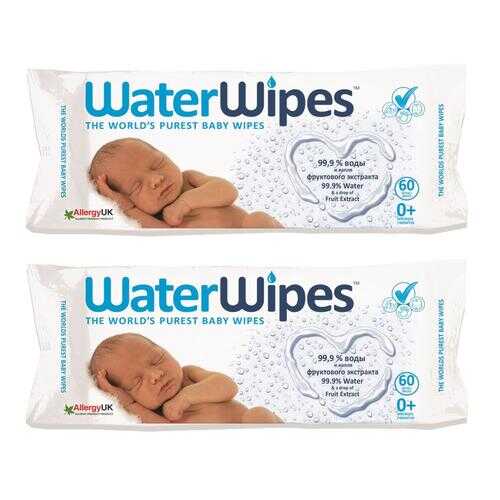 Детские влажные салфетки WaterWipes 2x60 шт.