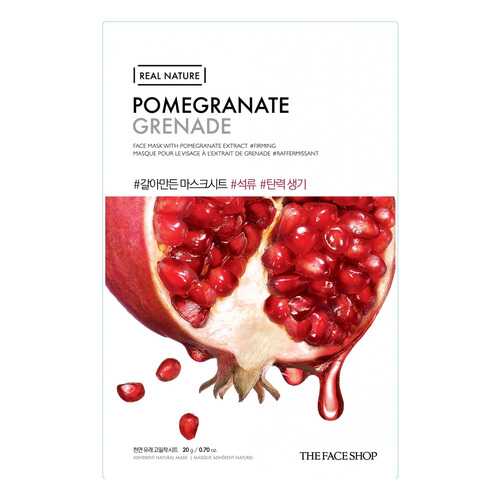 Маска для лица The Face Shop Real Nature Pomegranate Face Mask 20 г