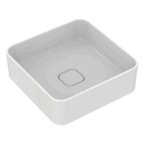 Умывальник мебельн STRADA II Square Vessel 40 без отверстия п/смес Ideal Standard T296201