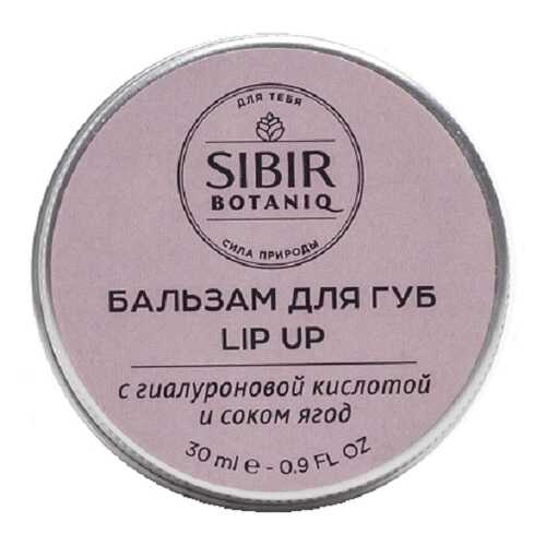 Бальзам для губ Lip Up с гиалуроновой кислотой Sibirbotaniq, 30 мл