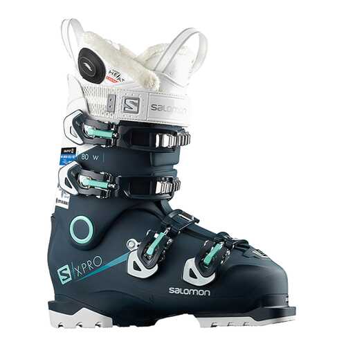 Горнолыжные ботинки Salomon X Pro 80 W Custom Heat Connect Petrol 2019, blue/white, 23.5