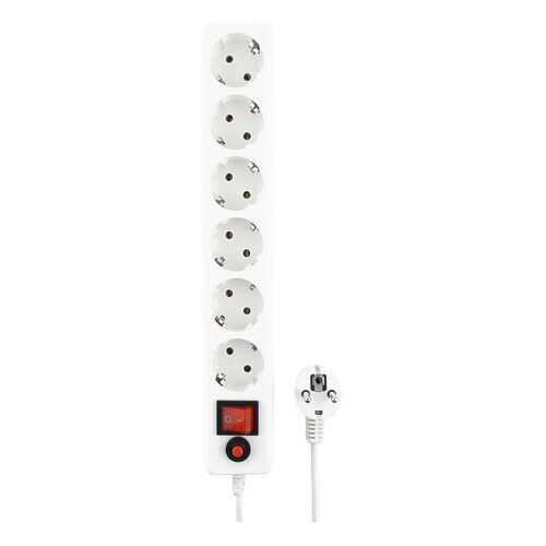 Сетевой фильтр Гарнизон EHW-6, 6 розеток, 1,8 м, White