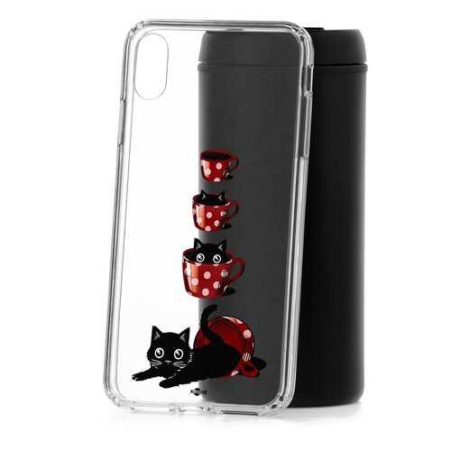 Чехол Apple iPhone XS Max Kruche Print Котенок в чашке