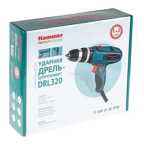 Сетевой шуруповерт Hammer DRL320 PREMIUM 364891