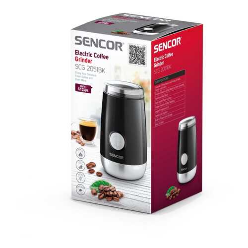 Кофемолка Sencor SCG 2051BK