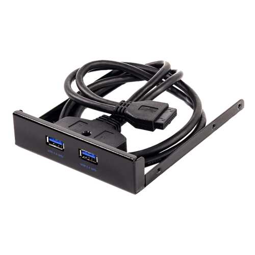 Переходник Exegate U3H-612 панель в корпус 3.5 дюйма два разъема Af USB 3.0